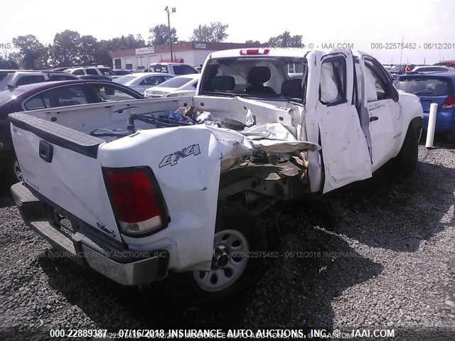 1GTR2TEA7DZ404208 - 2013 GMC SIERRA K1500 WHITE photo 4