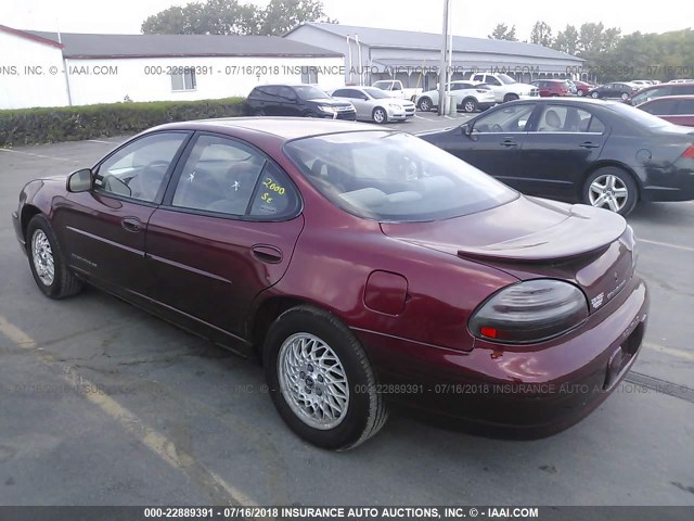 1G2WK52J6YF347739 - 2000 PONTIAC GRAND PRIX SE1 BURGUNDY photo 3