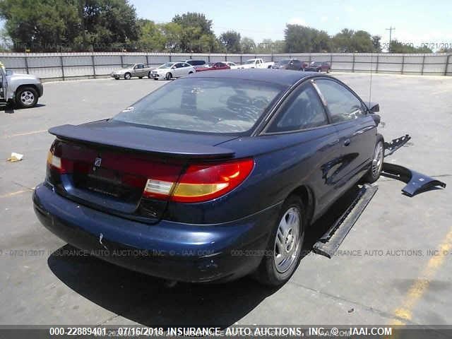 1G8ZH1274WZ148344 - 1998 SATURN SC2 BLUE photo 4