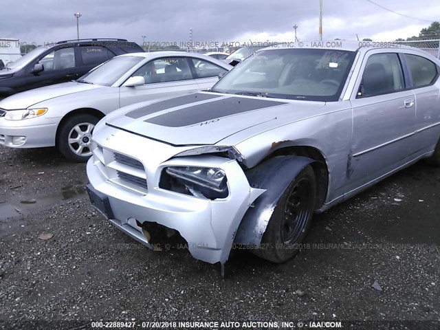 2B3KA43R86H238109 - 2006 DODGE CHARGER SE/SXT SILVER photo 6