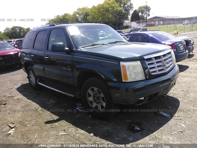 1GYEK63NX2R221379 - 2002 CADILLAC ESCALADE LUXURY მწვანე ფოტო 1