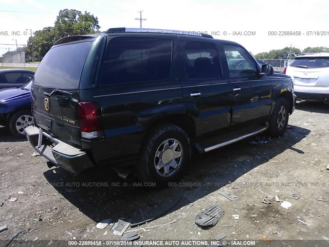 1GYEK63NX2R221379 - 2002 CADILLAC ESCALADE LUXURY მწვანე ფოტო 4