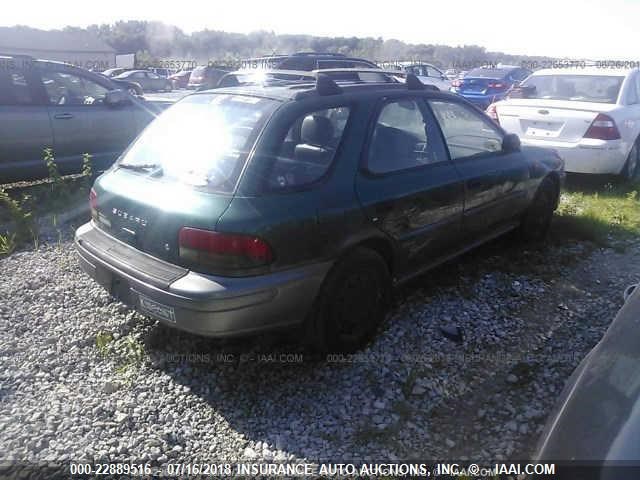 JF1GF4854VG800180 - 1997 SUBARU IMPREZA OUTBACK GREEN photo 4