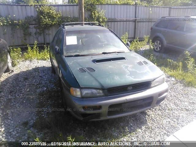 JF1GF4854VG800180 - 1997 SUBARU IMPREZA OUTBACK GREEN photo 6