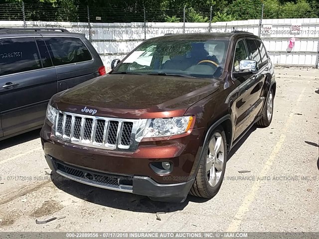 1C4RJFJG3EC587416 - 2014 JEEP GRAND CHEROKEE SUMMIT BURGUNDY photo 2