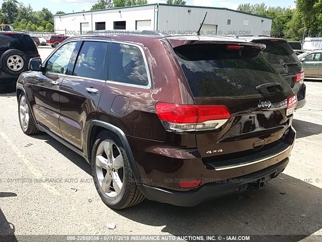 1C4RJFJG3EC587416 - 2014 JEEP GRAND CHEROKEE SUMMIT BURGUNDY photo 3