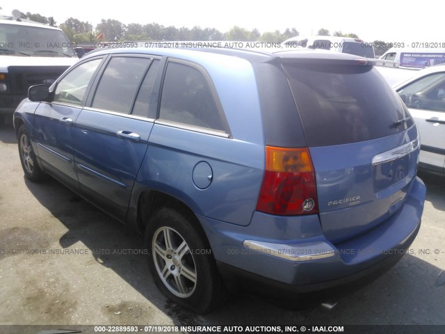 2A8GM68X87R256354 - 2007 CHRYSLER PACIFICA TOURING BLUE photo 3