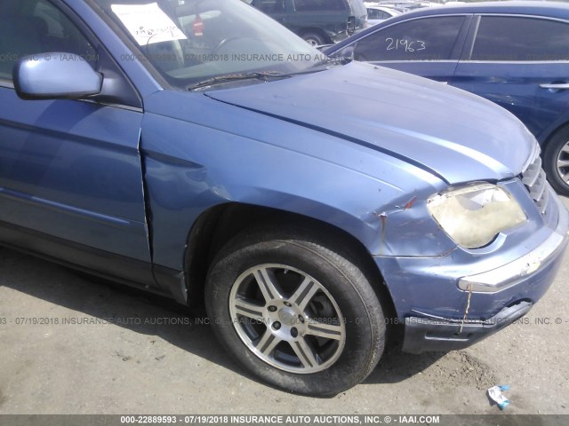 2A8GM68X87R256354 - 2007 CHRYSLER PACIFICA TOURING BLUE photo 6
