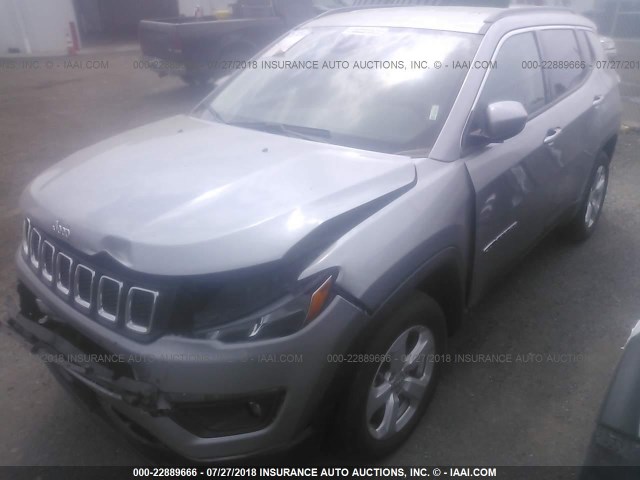 3C4NJDBB3HT680645 - 2017 JEEP COMPASS LATITUDE 银色 照片 2