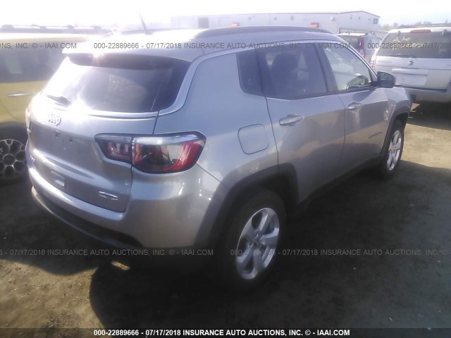 3C4NJDBB3HT680645 - 2017 JEEP COMPASS LATITUDE 银色 照片 4