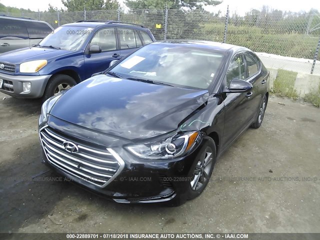 5NPD84LF7JH289660 - 2018 HYUNDAI ELANTRA SEL/VALUE/LIMITED BLACK photo 2