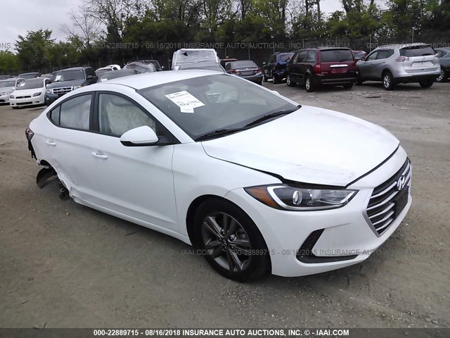 5NPD84LFXJH237326 - 2018 HYUNDAI ELANTRA SEL/VALUE/LIMITED WHITE photo 1