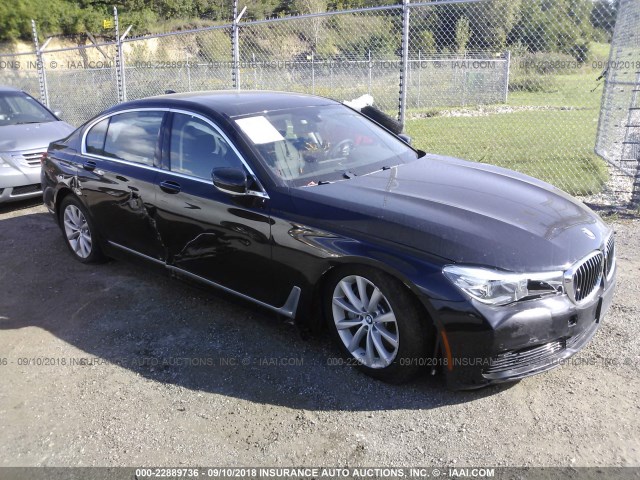 WBA7E4C5XJGV23966 - 2018 BMW 740 XI Черный фото 1