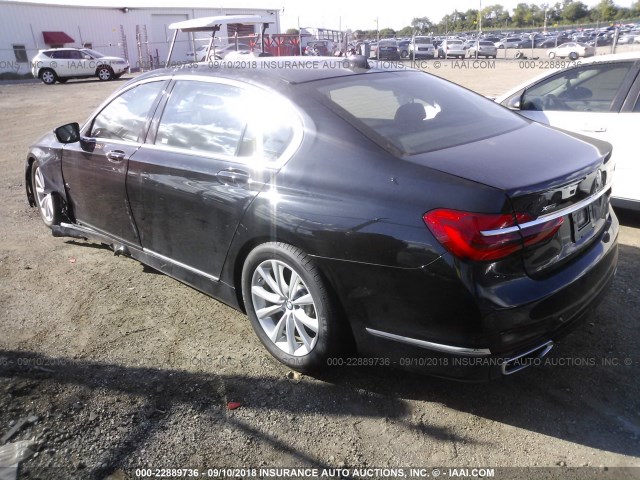 WBA7E4C5XJGV23966 - 2018 BMW 740 XI Черный фото 3