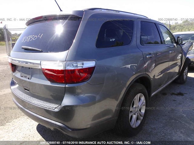 1C4RDHAG0CC260164 - 2012 DODGE DURANGO SXT GRAY photo 4