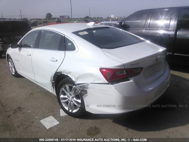 1G1ZD5ST1JF151484 - 2018 CHEVROLET MALIBU LT WHITE photo 3