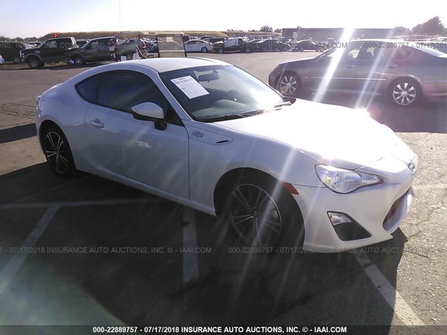 JF1ZNAA19D2703764 - 2013 TOYOTA SCION FR-S WHITE photo 1