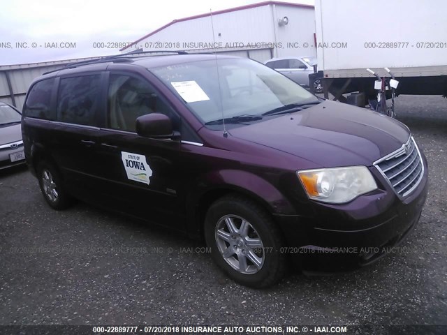 2A8HR54P28R702151 - 2008 CHRYSLER TOWN & COUNTRY TOURING MAROON photo 1
