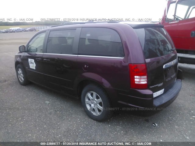 2A8HR54P28R702151 - 2008 CHRYSLER TOWN & COUNTRY TOURING MAROON photo 3