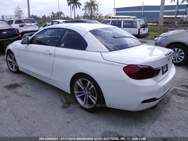 WBA4Z1C53JEC70879 - 2018 BMW 430I WHITE photo 3