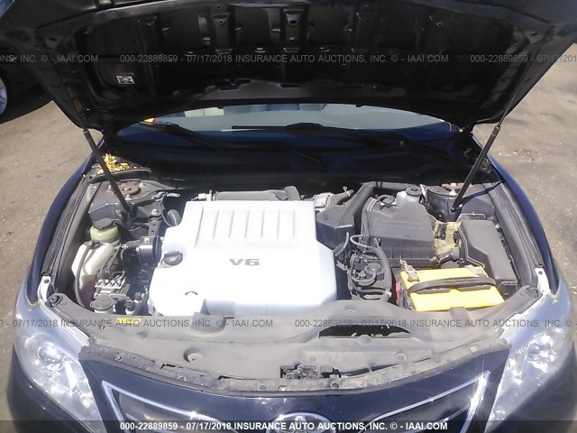 4T1BK3EK4AU105600 - 2010 TOYOTA CAMRY SE/LE/XLE შავი ფოტო 10