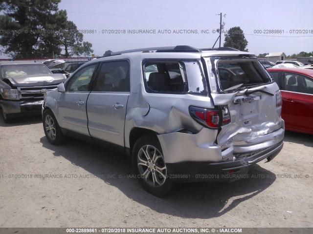 1GKKRRKD4EJ175554 - 2014 GMC ACADIA SLT-1 Сріблястий фото 3