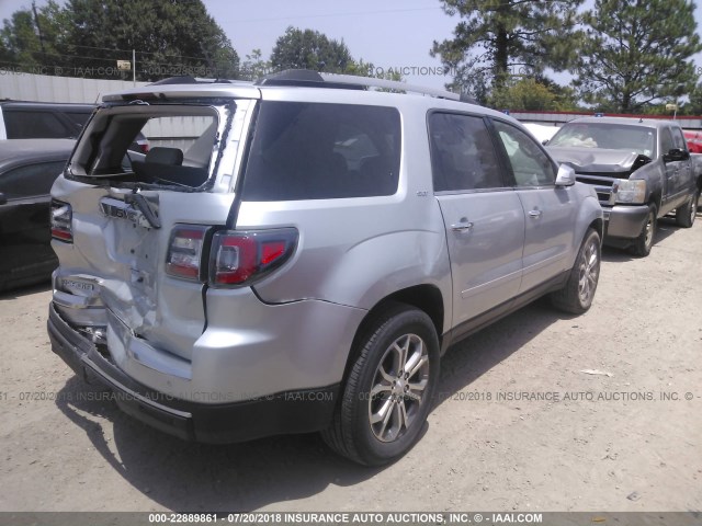 1GKKRRKD4EJ175554 - 2014 GMC ACADIA SLT-1 Сріблястий фото 4