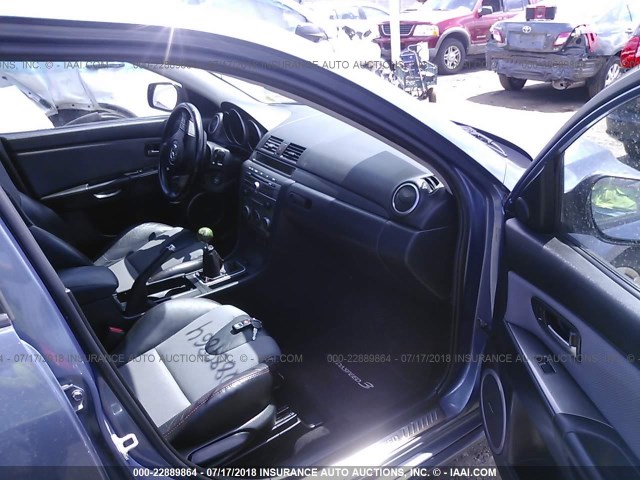 JM1BK34M071694887 - 2007 MAZDA SPEED 3 BLUE photo 5