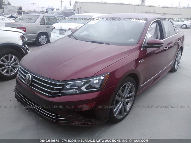 1VWDT7A33HC025637 - 2017 VOLKSWAGEN PASSAT R-LINE Qırmızı foto 2
