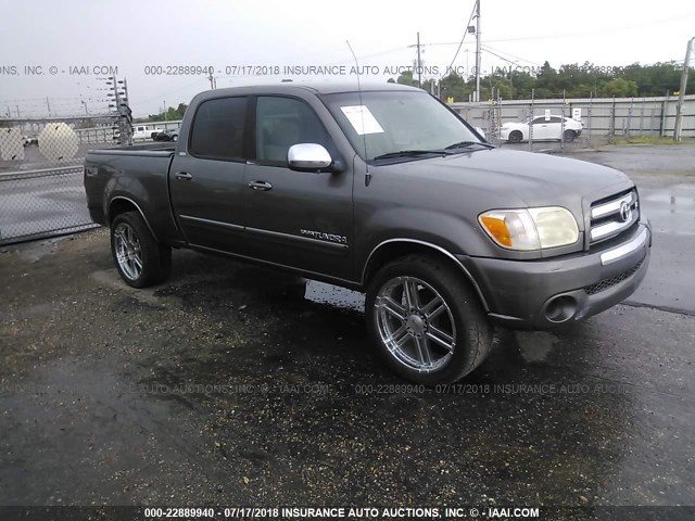 5TBET34136S559140 - 2006 TOYOTA TUNDRA DOUBLE CAB SR5 GRAY photo 1