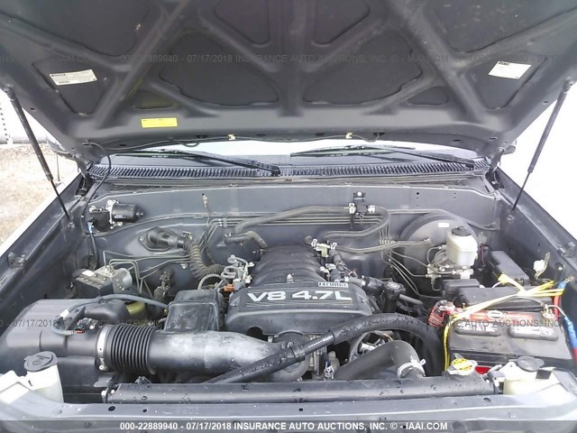 5TBET34136S559140 - 2006 TOYOTA TUNDRA DOUBLE CAB SR5 GRAY photo 10