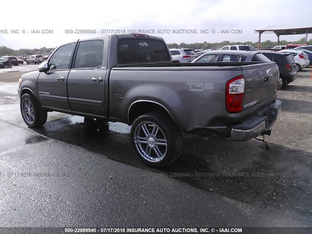 5TBET34136S559140 - 2006 TOYOTA TUNDRA DOUBLE CAB SR5 GRAY photo 3