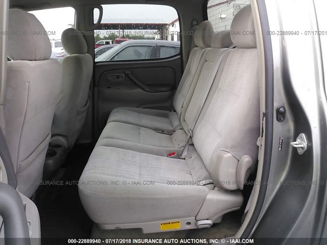 5TBET34136S559140 - 2006 TOYOTA TUNDRA DOUBLE CAB SR5 GRAY photo 8