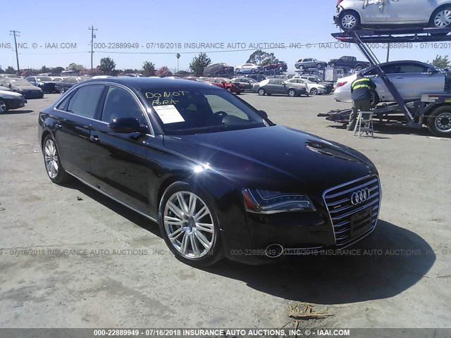 WAURVAFD7CN020534 - 2012 AUDI A8 L QUATTRO BLACK photo 1