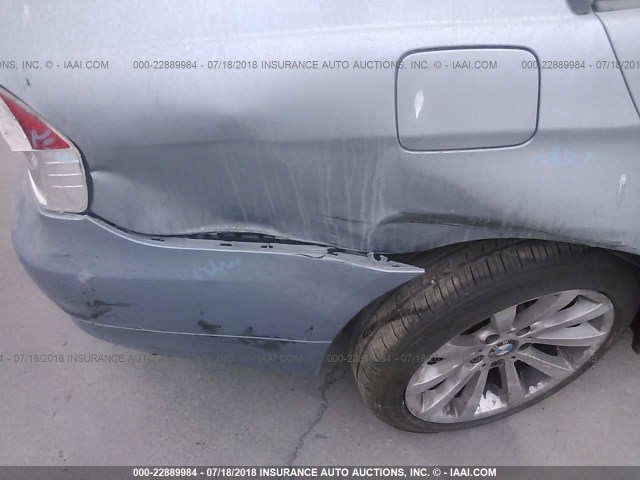 WBAPH5G58BNM74576 - 2011 BMW 328 I SULEV Light Blue photo 6