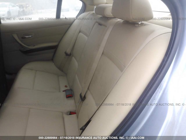 WBAPH5G58BNM74576 - 2011 BMW 328 I SULEV Light Blue photo 8