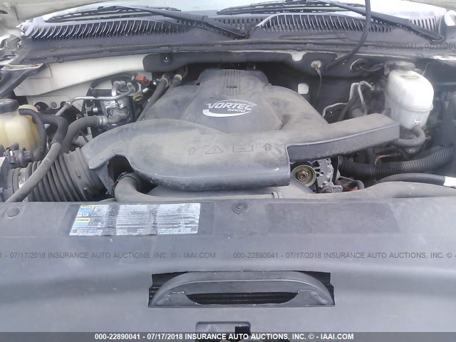 1GYEK63N43R276332 - 2003 CADILLAC ESCALADE LUXURY თეთრი ფოტო 10