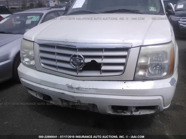 1GYEK63N43R276332 - 2003 CADILLAC ESCALADE LUXURY თეთრი ფოტო 6