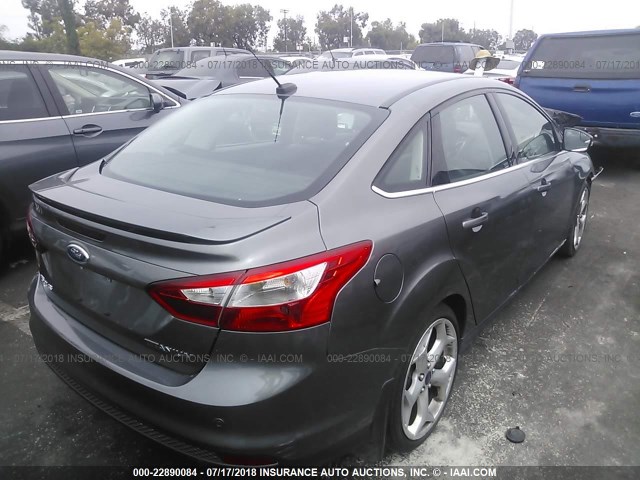 1FADP3J21EL341255 - 2014 FORD FOCUS TITANIUM GRAY photo 4