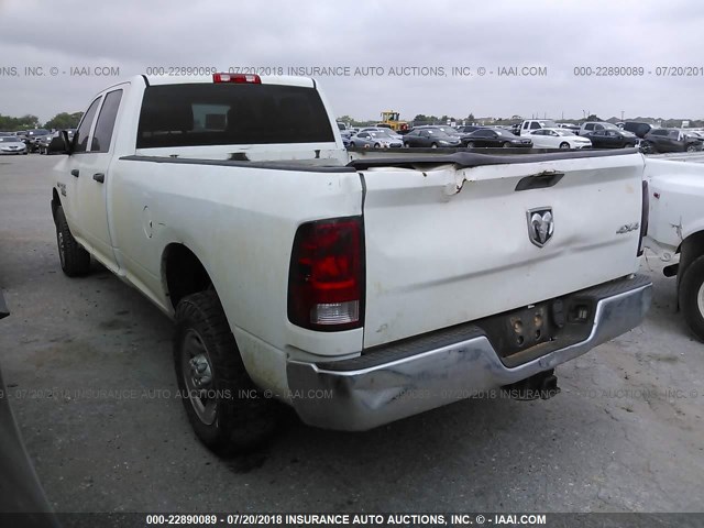 3C6TR5HTXDG600578 - 2013 RAM 2500 ST WHITE photo 3