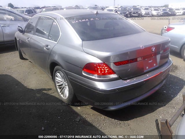 WBAGN63464DS50193 - 2004 BMW 745 LI GRAY photo 3