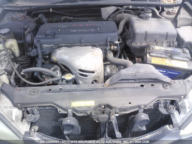 4T1BE30K22U001591 - 2002 TOYOTA CAMRY LE/XLE/SE შავი ფოტო 10
