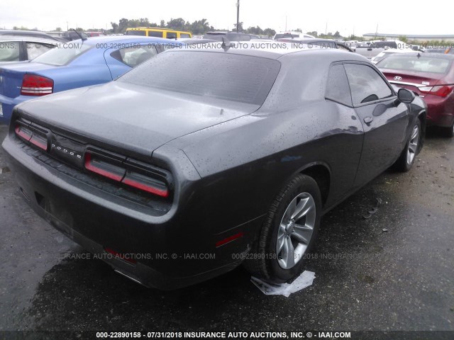 2C3CDZAG8GH158386 - 2016 DODGE CHALLENGER SXT GRAY photo 4