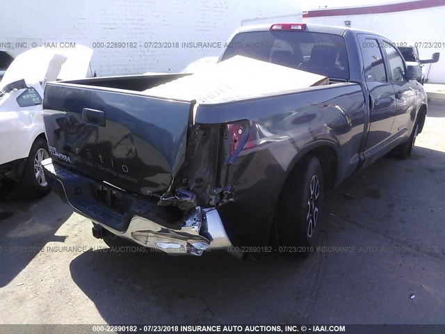 5TBBT54188S464705 - 2008 TOYOTA TUNDRA DOUBLE CAB/DOUBLE CAB SR5 GRAY photo 4