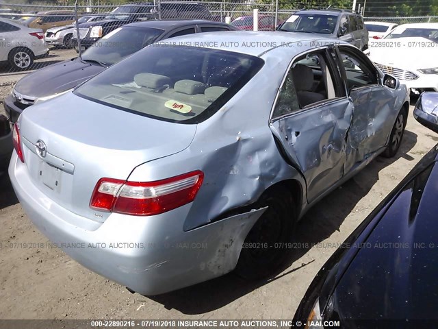 4T1BE46K39U875441 - 2009 TOYOTA CAMRY SE/LE/XLE Light Blue photo 4