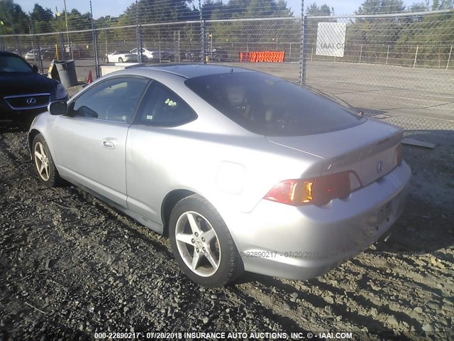 JH4DC54833S003701 - 2003 ACURA RSX SILVER photo 3