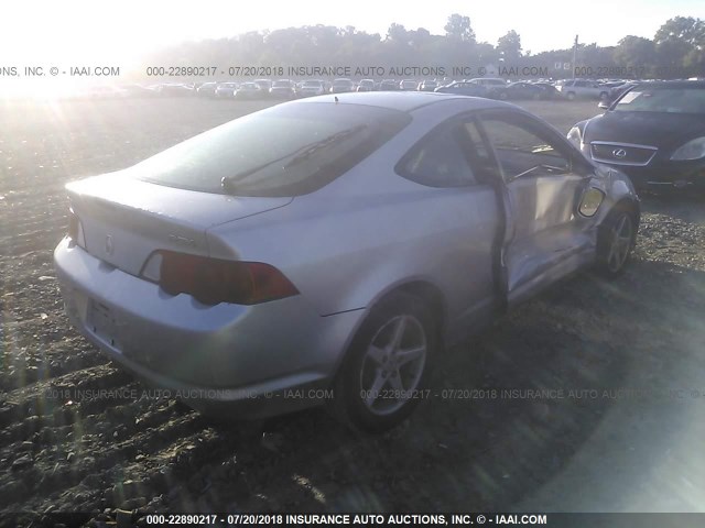 JH4DC54833S003701 - 2003 ACURA RSX SILVER photo 4