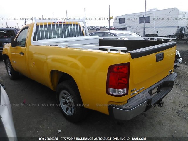 1GTEC14079Z158938 - 2009 GMC SIERRA C1500 YELLOW photo 3