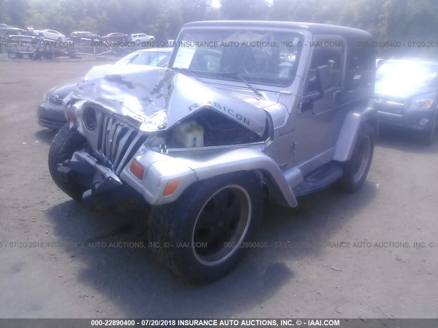 1J4FA49S5YP788791 - 2000 JEEP WRANGLER / TJ SPORT GRAY photo 2