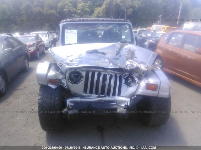 1J4FA49S5YP788791 - 2000 JEEP WRANGLER / TJ SPORT GRAY photo 6